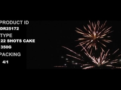 22 strzałów 350g tortu fajerwerki 1,4g Un0336 fajerwerki z różnych kształtów