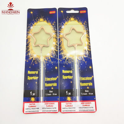 Chinese Firework Sparkler Indoor Star Shaped Wedding Electric Sparklers