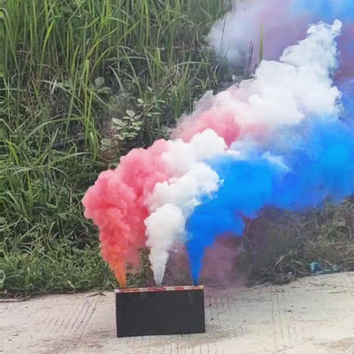 Chiński kolorowy dym Dniowy fajerwerk Trzykolorowy dym Flare Kolorowa bomba do fotografowania spotkań sportowych