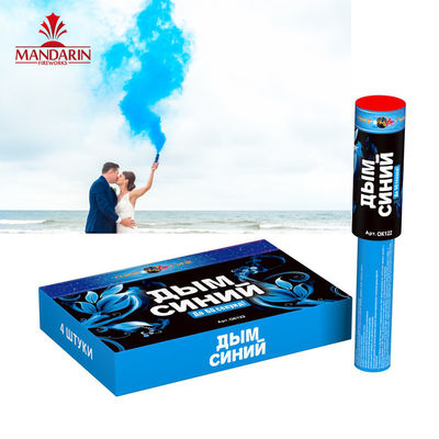 Daytime Handheld Colored Smoke Bombs , Colour Smoke Flare Fireworks