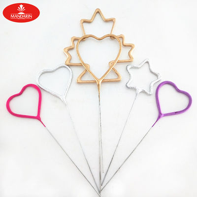 225mm Firework Sparkler Morning Glory Star Heart Shaped Indoor Electric Sparklers