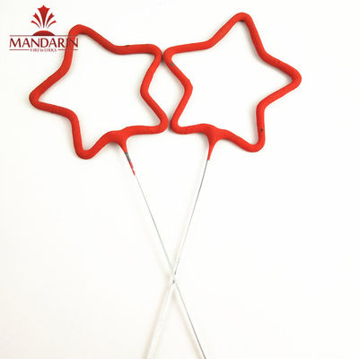 Chinese Firework Sparkler Indoor Star Shaped Wedding Electric Sparklers