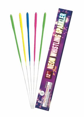 12-calowy neonowy gwizdek fajerwerkowy brylant Kolorowe ciasto fontanna brylant ze złotymi efektami