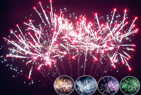 1.3g Un0335 Professional Fireworks Display with 100 Shots and Customizable Effects for New Year Pyrotechnics Cake