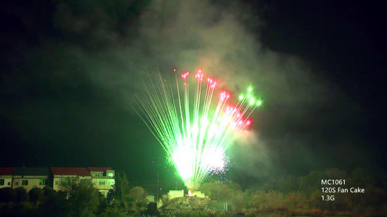 Mandarin Professional Pyrotechnics Fajerwerki 130 strzałów na Boże Narodzenie